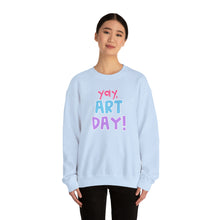 Load image into Gallery viewer, YAY, Art Day! Unisex Heavy Blend™ Crewneck Sweatshirt