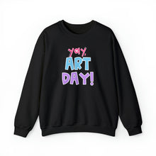 Load image into Gallery viewer, YAY, Art Day! Unisex Heavy Blend™ Crewneck Sweatshirt