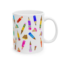 Load image into Gallery viewer, Tiny Pencils Mug — Artistic Teacher & Student Coffee Cup (11oz/15oz)
