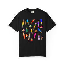 Load image into Gallery viewer, Art Supplies Graphic T-Shirt Comfort Colors— Colorful Pencils