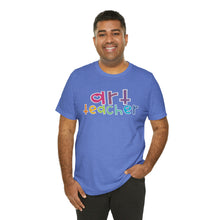 Load image into Gallery viewer, Heart Art Teacher Unisex Jersey Short Sleeve Tee