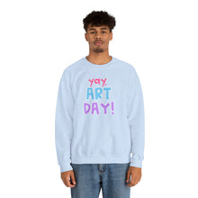 Load image into Gallery viewer, YAY, Art Day! Unisex Heavy Blend™ Crewneck Sweatshirt
