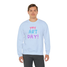 Load image into Gallery viewer, YAY, Art Day! Unisex Heavy Blend™ Crewneck Sweatshirt