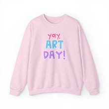 Load image into Gallery viewer, YAY, Art Day! Unisex Heavy Blend™ Crewneck Sweatshirt