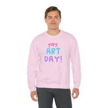 Load image into Gallery viewer, YAY, Art Day! Unisex Heavy Blend™ Crewneck Sweatshirt