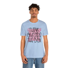 Load image into Gallery viewer, Think outside the box Unisex Jersey Short Sleeve Tee