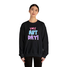 Load image into Gallery viewer, YAY, Art Day! Unisex Heavy Blend™ Crewneck Sweatshirt