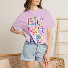 Load image into Gallery viewer, Let's Make Art T-Shirt Comfort Colors Tee– Colorful Creative Graphic Tee for Artists