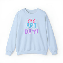 Load image into Gallery viewer, YAY, Art Day! Unisex Heavy Blend™ Crewneck Sweatshirt