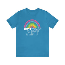 Load image into Gallery viewer, LETS MAKE ART Rainbow Unisex Jersey Short Sleeve Tee
