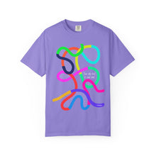 Load image into Gallery viewer, Abstract Rainbow Squiggle T-Shirt Comfort Colors— "Your Only Limit Is You"