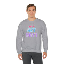 Load image into Gallery viewer, YAY, Art Day! Unisex Heavy Blend™ Crewneck Sweatshirt
