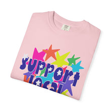 Load image into Gallery viewer, Support Local Artist Stars- Unisex Garment-Dyed T-shirt