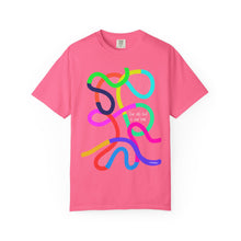 Load image into Gallery viewer, Abstract Rainbow Squiggle T-Shirt Comfort Colors— "Your Only Limit Is You"