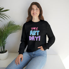 Load image into Gallery viewer, YAY, Art Day! Unisex Heavy Blend™ Crewneck Sweatshirt