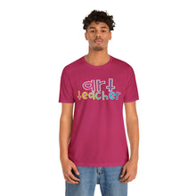 Load image into Gallery viewer, Heart Art Teacher Unisex Jersey Short Sleeve Tee
