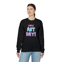 Load image into Gallery viewer, YAY, Art Day! Unisex Heavy Blend™ Crewneck Sweatshirt