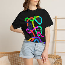 Load image into Gallery viewer, Abstract Rainbow Squiggle T-Shirt Comfort Colors— "Your Only Limit Is You"