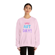 Load image into Gallery viewer, YAY, Art Day! Unisex Heavy Blend™ Crewneck Sweatshirt