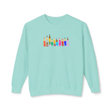 Load image into Gallery viewer, Colored Pencil Crewneck Sweatshirt — Cute Rainbow Art Supplies