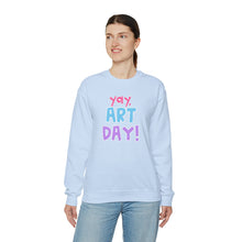 Load image into Gallery viewer, YAY, Art Day! Unisex Heavy Blend™ Crewneck Sweatshirt