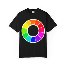 Load image into Gallery viewer, Color Wheel T-Shirt — Vibrant Rainbow Graphic Tee