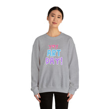 Load image into Gallery viewer, YAY, Art Day! Unisex Heavy Blend™ Crewneck Sweatshirt