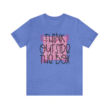 Load image into Gallery viewer, Think outside the box Unisex Jersey Short Sleeve Tee