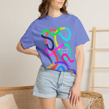 Load image into Gallery viewer, Abstract Rainbow Squiggle T-Shirt Comfort Colors— "Your Only Limit Is You"