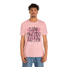 Load image into Gallery viewer, Think outside the box Unisex Jersey Short Sleeve Tee
