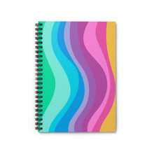 Load image into Gallery viewer, Wiggle Lines Spiral Notebook - Ruled Line