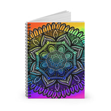 Load image into Gallery viewer, Mandala Rainbow Spiral Notebook - Ruled Line