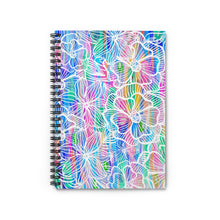 Load image into Gallery viewer, White Floral Spiral Notebook - Ruled Line