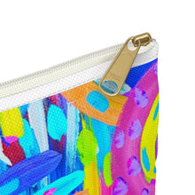Load image into Gallery viewer, Painted Blue Rainbow: Accessory Pouch