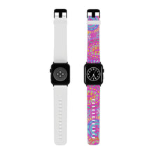 Load image into Gallery viewer, Pink Painted Rainbows Watch Band for Apple Watch