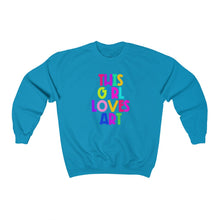 Load image into Gallery viewer, This Girl Loves Art: Unisex Heavy Blend™ Crewneck Sweatshirt