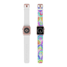 Load image into Gallery viewer, White Background Rainbow Watch Band for Apple Watch