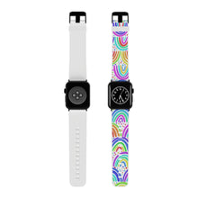 Load image into Gallery viewer, White Background Rainbow Watch Band for Apple Watch