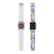 Load image into Gallery viewer, White Background Rainbow Watch Band for Apple Watch