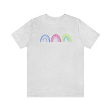 Load image into Gallery viewer, Difference Maker Watercolor Rainbow Unisex Jersey Short Sleeve Tee