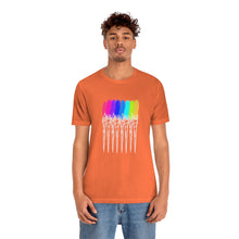 Load image into Gallery viewer, White Rainbow Brushes: Unisex Jersey Short Sleeve Tee