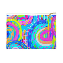 Load image into Gallery viewer, Painted Blue Rainbow: Accessory Pouch