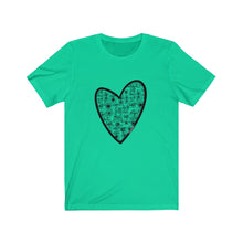 Load image into Gallery viewer, Camera Heart: Unisex Jersey Short Sleeve Tee