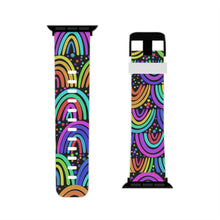 Load image into Gallery viewer, Black Background Rainbow Watch Band for Apple Watch