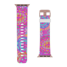 Load image into Gallery viewer, Pink Painted Rainbows Watch Band for Apple Watch