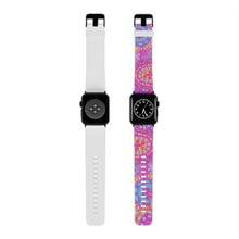 Load image into Gallery viewer, Pink Painted Rainbows Watch Band for Apple Watch