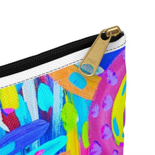 Load image into Gallery viewer, Painted Blue Rainbow: Accessory Pouch