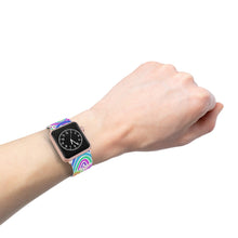 Load image into Gallery viewer, White Background Rainbow Watch Band for Apple Watch