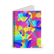 Load image into Gallery viewer, Petals of Color Spiral Notebook - Ruled Line