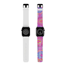 Load image into Gallery viewer, Pink Painted Rainbows Watch Band for Apple Watch